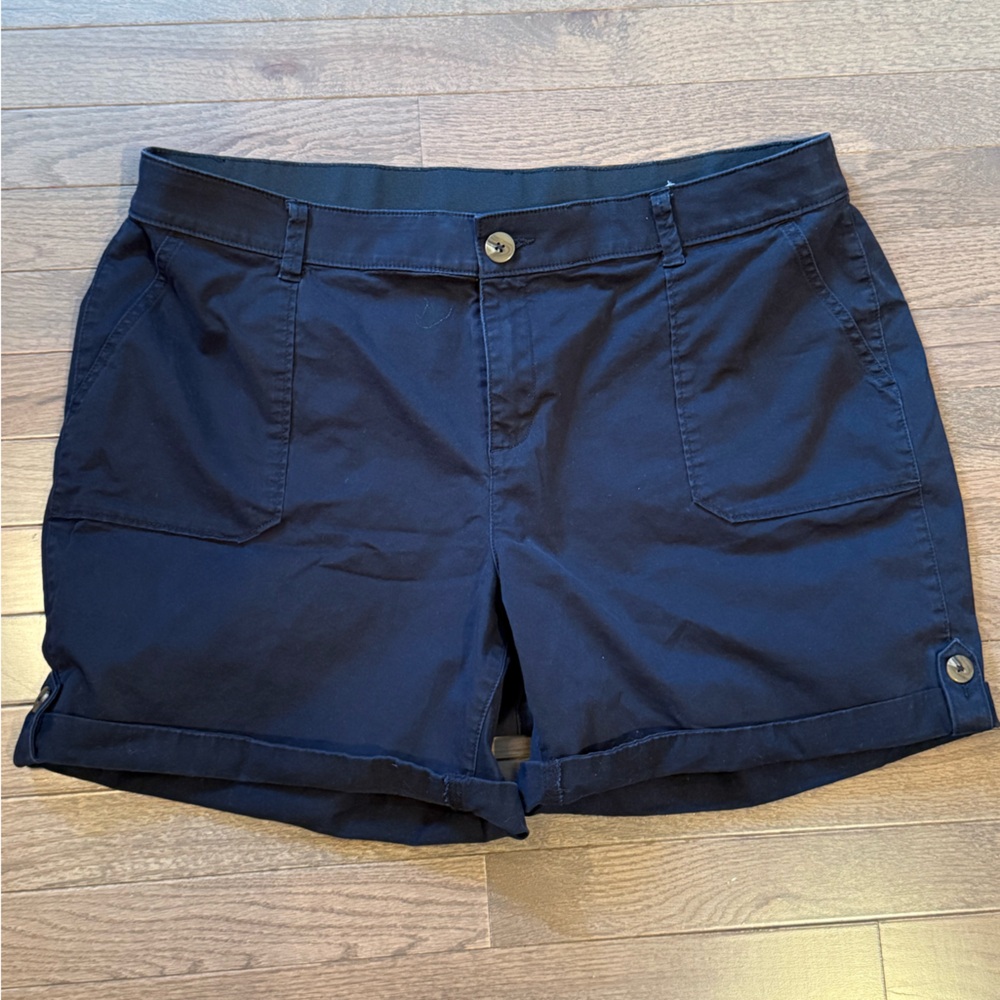 Lane Bryant Dark Black Cargo Shorts